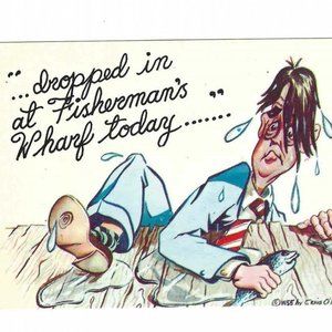 Vtg Comic Postcard California Fisherman's Wharf